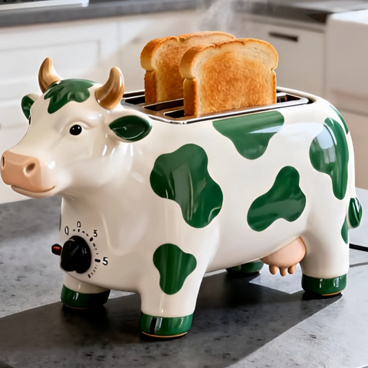 Cute Cow Toaster – Farmhouse Aesthetic Kitchen Appliance & Unique Gift for Cow Lovers