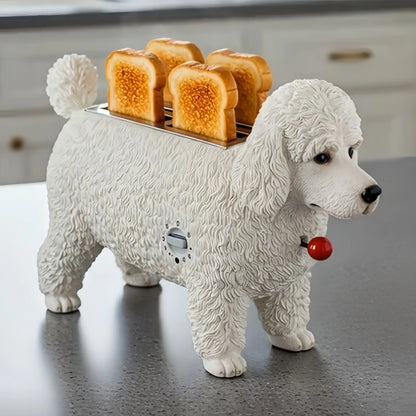 Creative 4-Slice Toaster – Puppy Designs for Fun Breakfasts & Unique Kitchen Decor