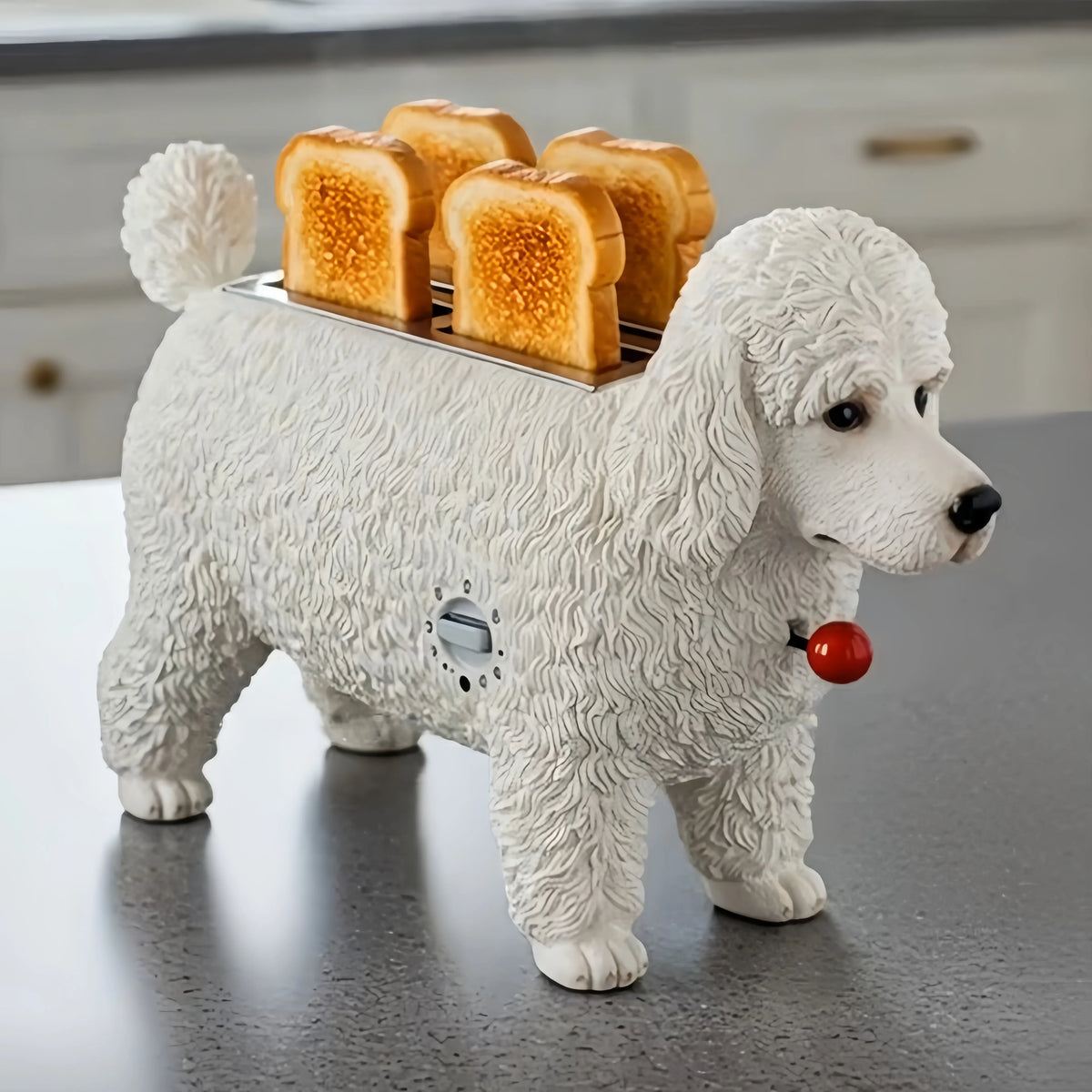 Creative 4-Slice Toaster | Cute Aesthetic Kitchen Appliance for Cozy Breakfast & Unique Home Decor-3