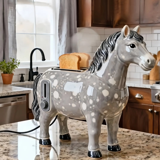 Cute Horse Toaster – 2-Slice Aesthetic Kitchen Appliance for Cozy Breakfasts & Unique Home Decor