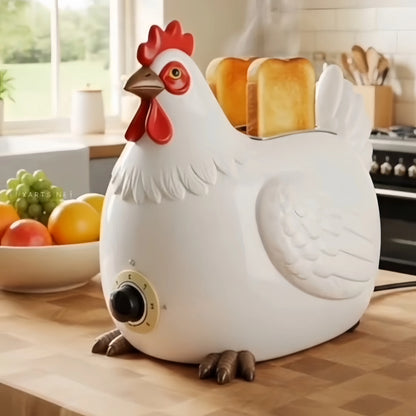 Creative 4-Slice Toaster | Cute Aesthetic Kitchen Appliance for Cozy Breakfast & Unique Home Decor-6