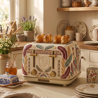 Farmhouse 4-Slice Toaster – Charming Animal Kitchen Appliance for Rustic Country Homes