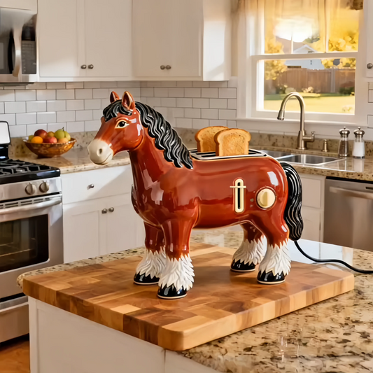 Cute Horse Toaster – 2-Slice Aesthetic Kitchen Appliance for Cozy Breakfasts & Unique Home Decor