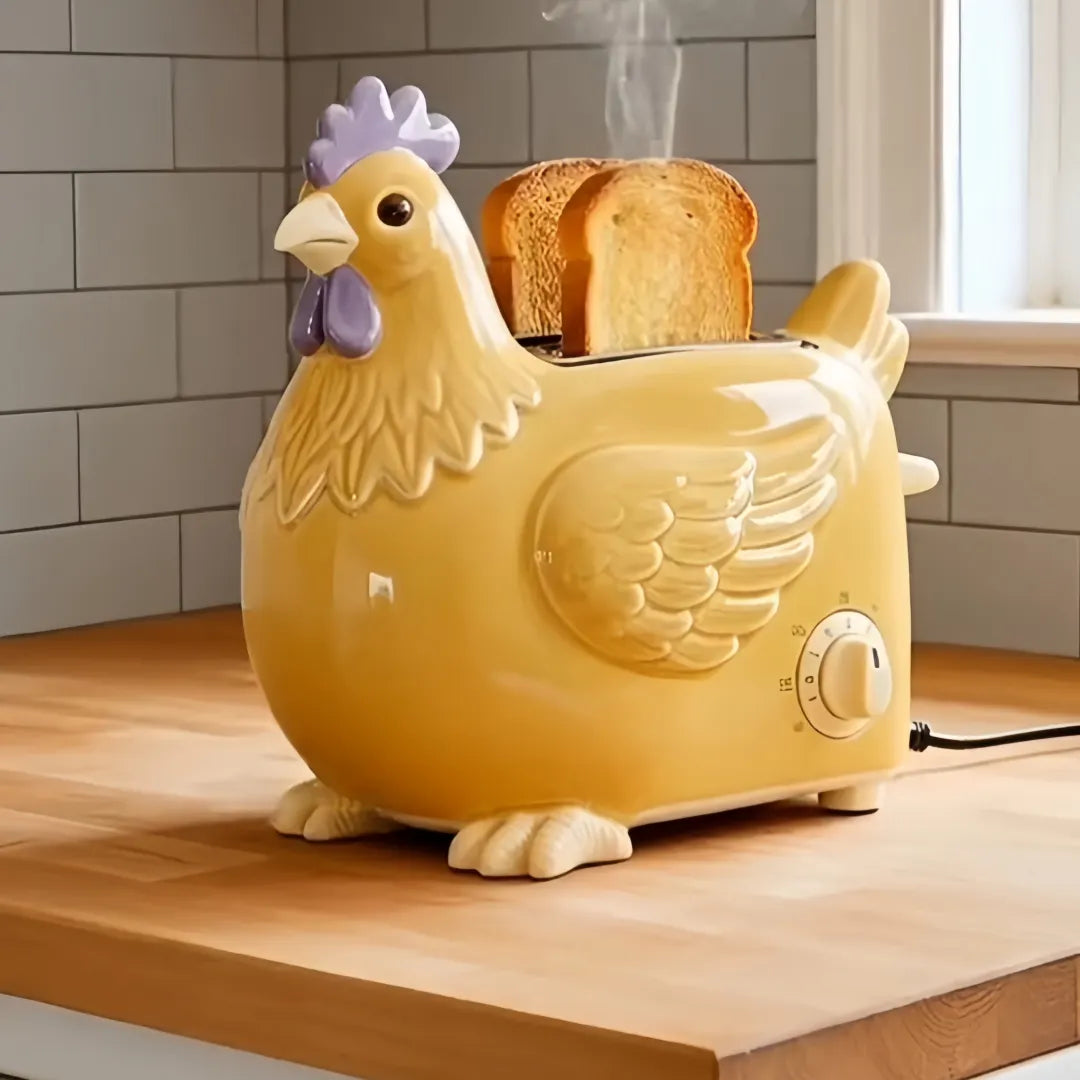 Creative 4-Slice Toaster | Cute Aesthetic Kitchen Appliance for Cozy Breakfast & Unique Home Decor-4