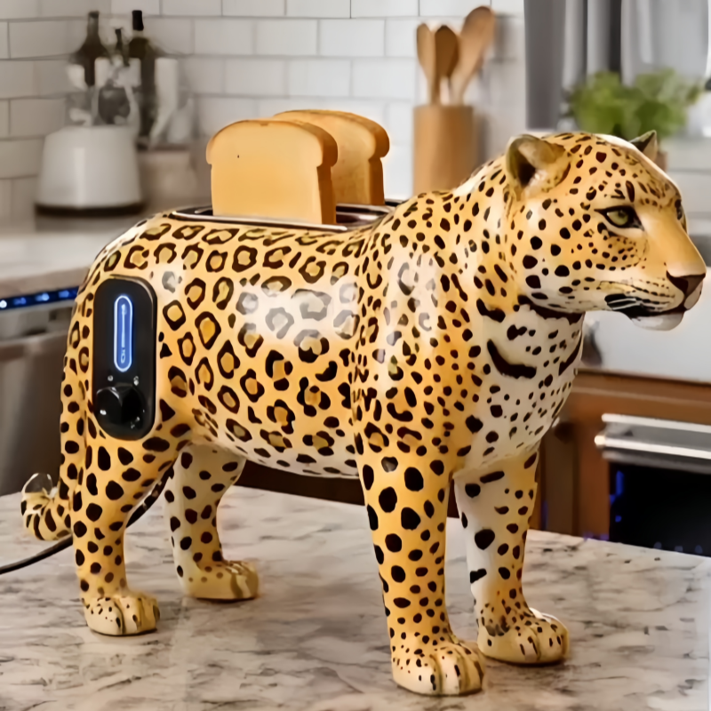 Cute Animal Toaster – 2-Slice Aesthetic Kitchen Appliance for Fun Breakfasts & Unique Home Decor