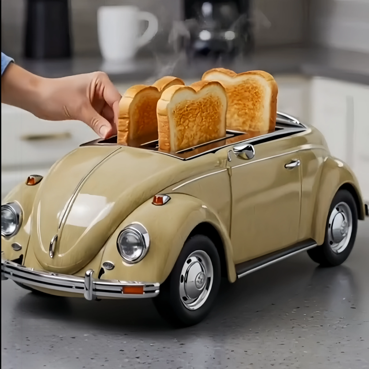 Creative 4-Slice Toaster | Cute Aesthetic Kitchen Appliance for Cozy Breakfast & Unique Home Decor