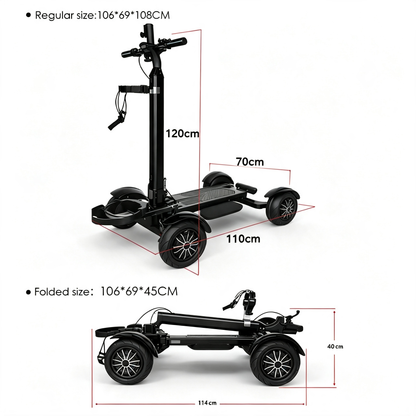 Foldable Golf Electric Scooter for Golf Course Travel