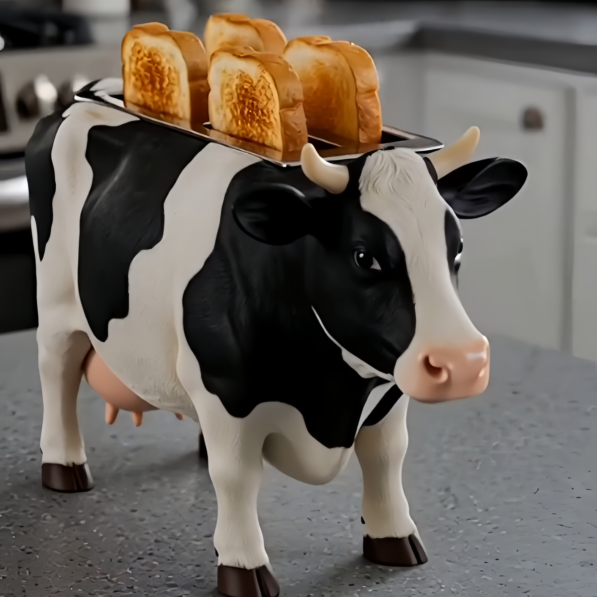 Cute Cow Toaster – Farmhouse Aesthetic Kitchen Appliance & Unique Gift for Cow Lovers