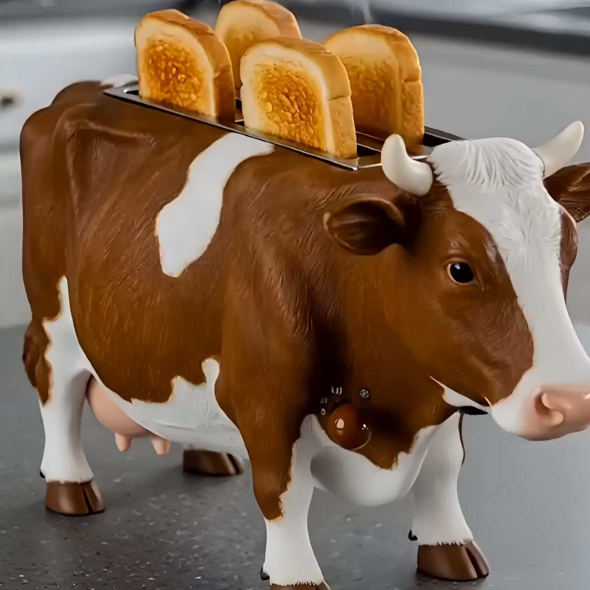 Cute Cow Toaster – Farmhouse Aesthetic Kitchen Appliance & Unique Gift for Cow Lovers