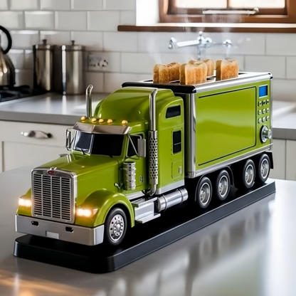 Retro Semi Truck Toaster – Unique Aesthetic Kitchen Appliance & Fun Gift for Truck Lovers