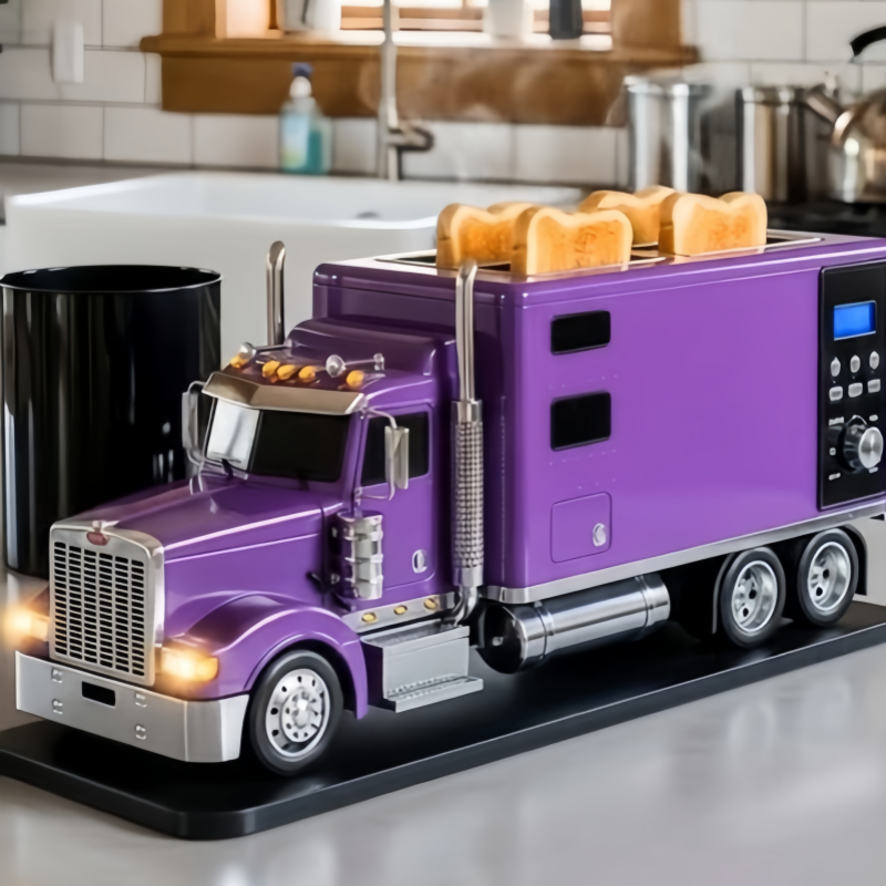 Retro Semi Truck Toaster – Unique Aesthetic Kitchen Appliance & Fun Gift for Truck Lovers