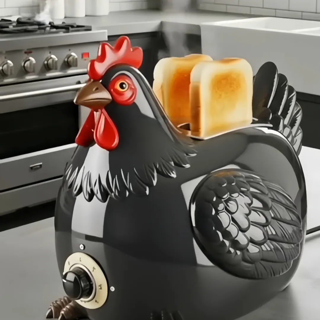 Creative 4-Slice Toaster | Cute Aesthetic Kitchen Appliance for Cozy Breakfast & Unique Home Decor
