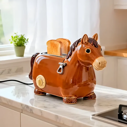 Cute Horse Toaster – 2-Slice Aesthetic Kitchen Appliance for Cozy Breakfasts & Unique Home Decor